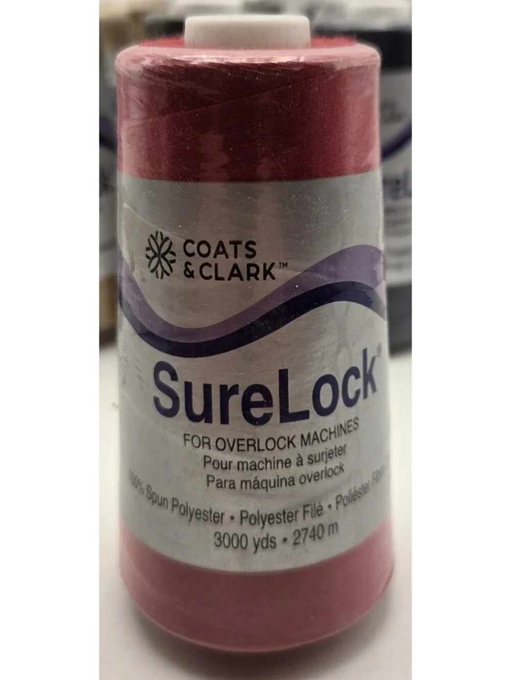 19 Coats & Clark SureLock Serger Thread 3000 Yard Cones Assorted Colors New
